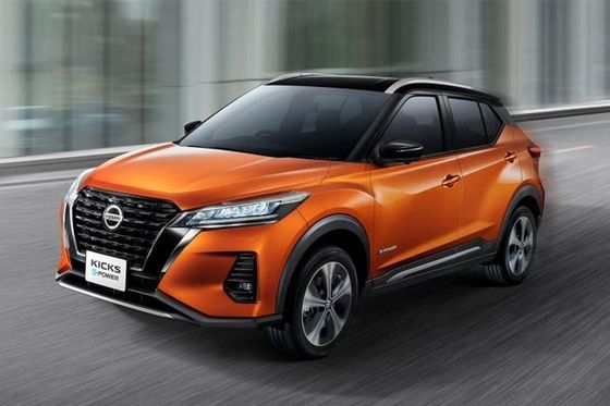 Nissan Kicks-e-macht 2023 een 5 Seater Oversteekplaats 8 beschikbare kleuren, kickover Niro, Houtvester, Vitara en Kadjar.,