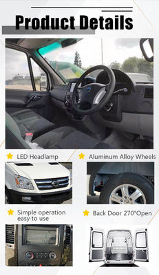 73.6kWh elektrische Elektrische de Diepvriezerbestelwagen 288km van Mini Cargo Van 110km/H Max Range