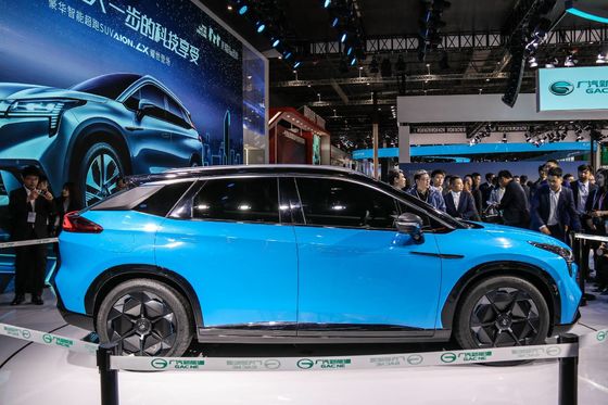 Elektrische Auto 5 Deuren 5 Seater-het Lithium Ion Battery van 110km/H GAC AION van de Sedanauto