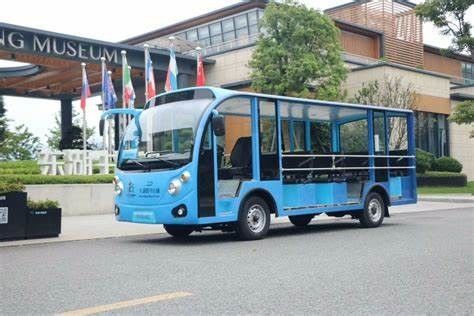 72V 5kw Power Charge 8-14 Passagiers Lithium Battery Electric Open Gesloten Sightseeing Bus