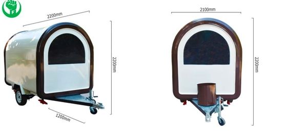 Outdoor Burger Factory Catering Mobiele fastfood trailer met roestvrij staal keuken