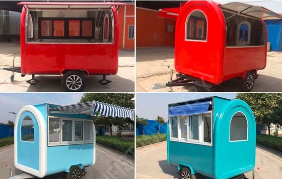 Outdoor Burger Factory Catering Mobiele fastfood trailer met roestvrij staal keuken