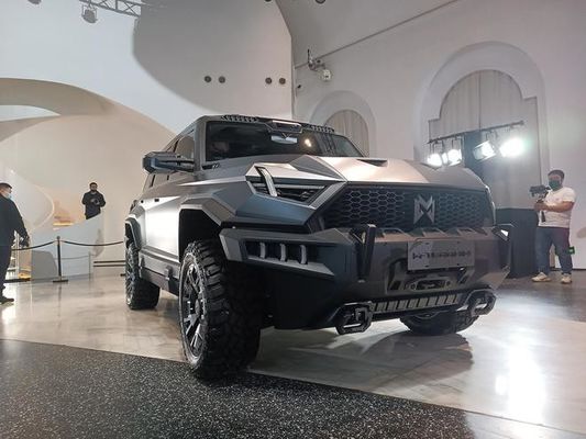 Grote EV-auto bij Dongfeng Mengshi M-Hero 917 EV Productie gestart 1000 pk 505 km bereik onder de motorkap