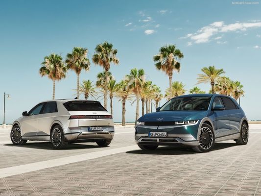 Nieuwe familie van volledig elektrische auto's van Hyundai Ioniq5 Charming, futuristisch ontwerp met 430 km bereik