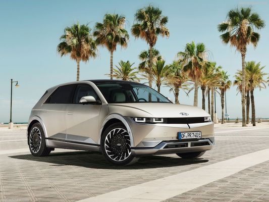 Nieuwe familie van volledig elektrische auto's van Hyundai Ioniq5 Charming, futuristisch ontwerp met 430 km bereik