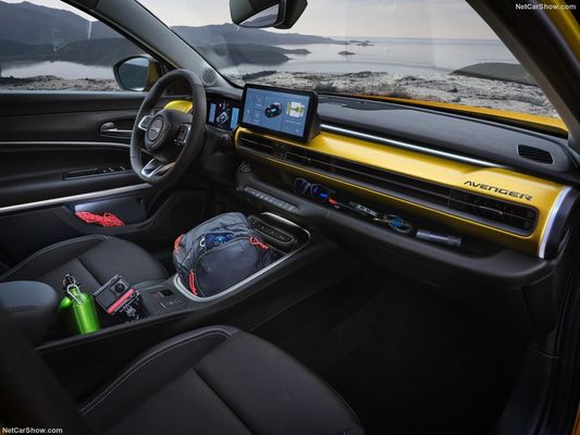 Kleine Compact Family Gefocust All Electric Crossover SUV Jeep Avenger Met WLTP400km