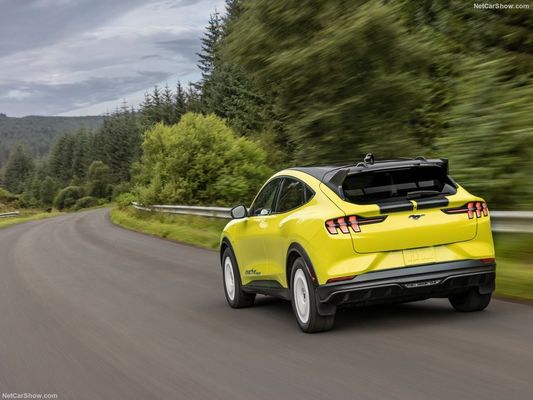 Unieke Rally Suspension, Family Car Out Racing Feeling bij Ford Mustang Mach-E Rally (2024) 480 pk