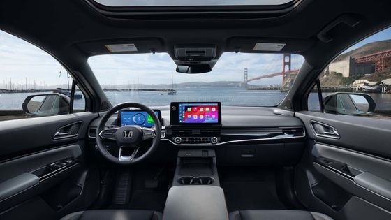 Nieuwe EV auto 2024 Honda Prologue EV Crossover met een lage, brede houding, een lange wielbasis