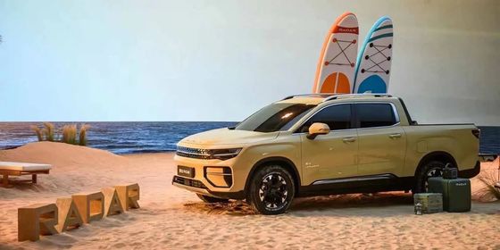 Nieuwe EV truck 2024 Radar RD6 allwheel drive pick-up met 200kW vermogen 384Nm koppel