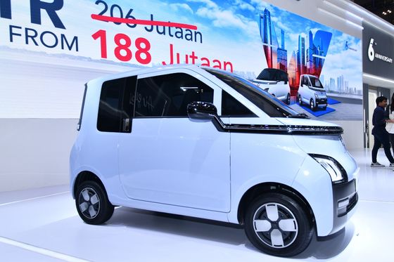 Nieuwe elektrische mini auto's Wuling Air ev RHD Air EV wordt geleverd met 30/50 kW elektromotor 200/300km RANGES