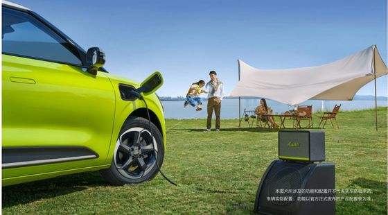 Nieuwste Pure EV auto's Dongfeng Nammi 01 hatchback EV en indrukwekkend bereik en solid state batterij