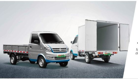 China Brand Electric Mini Truck met Van Ruichi Ek01s Laadcapaciteit 720kg 6cbm Container, zuiver elektrische vrachtwagen