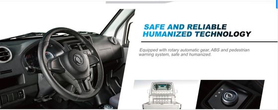 China Brand Electric Mini Truck met Van Ruichi Ek01s Laadcapaciteit 720kg 6cbm Container, zuiver elektrische vrachtwagen