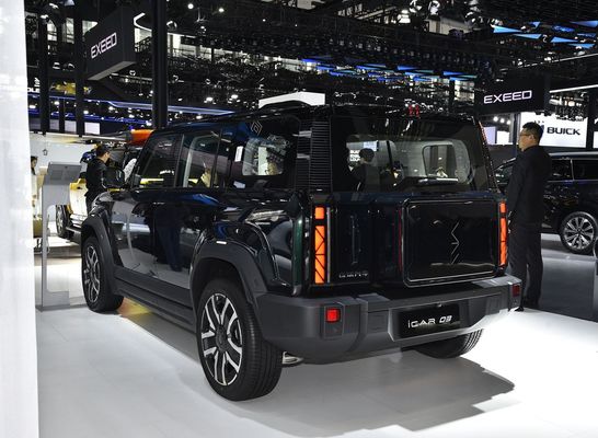 Voorverkoop Trendy Box Electric SUV Tough Vision At Chery Icar 03 401- 501km Bereik en single/dual motor beschikbaar