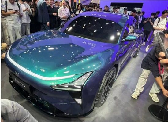 Voorverkoop Geely&Baidu Joint Brand Jiyue07 zuiver elektrisch voertuig met 200kw/271P.s motorvermogen 2WD aandrijflijn 4deurs/5zitjes