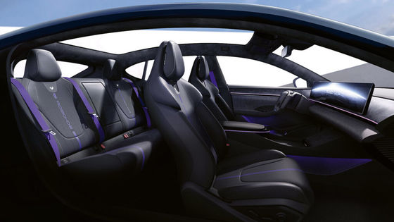 Voorverkoop Geely&Baidu Joint Brand Jiyue07 zuiver elektrisch voertuig met 200kw/271P.s motorvermogen 2WD aandrijflijn 4deurs/5zitjes