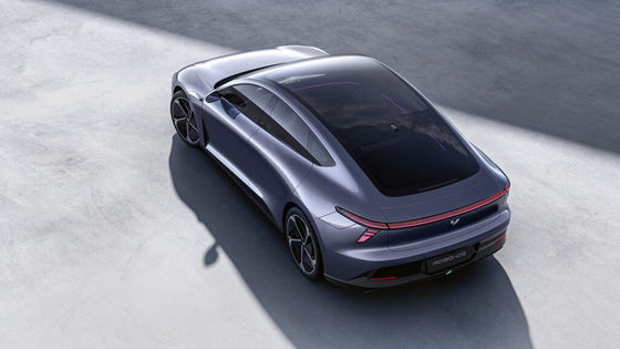 Voorverkoop Geely&Baidu Joint Brand Jiyue07 zuiver elektrisch voertuig met 200kw/271P.s motorvermogen 2WD aandrijflijn 4deurs/5zitjes