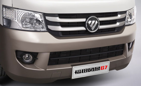 2 zitplaatsen 5.34m Pure Electric Long Axle Flat Top Closed Truck 41.86kwh Battery 227km bereik