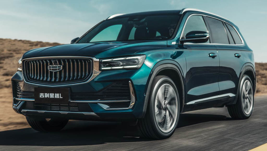 De Elektrische voertuigen AWD PHEV van Geelyxingyue L SUV verlieten Aandrijving Elektrische Auto 215km/h