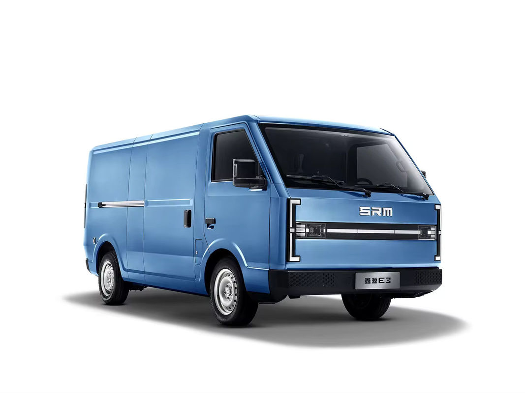 2024 SRM New Energy E3L 263km genormaliseerd Cargo Van geknipt met 60kw zuiver elektrisch vermogen 90kmh topsnelheid 2 kleuren optie