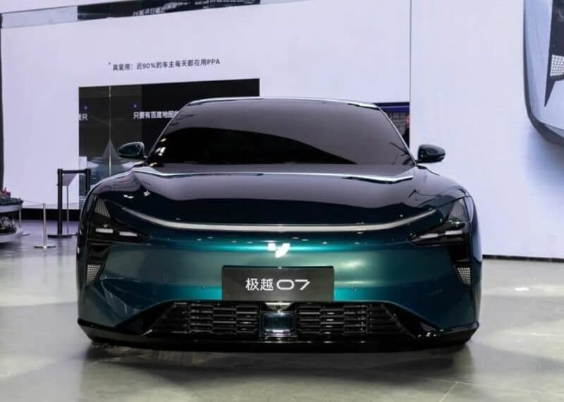 Hottest Beijingauto Show Jiyue07 200kw Motorpower 27w;.S PURE ELECTRIC CAR met topsnelheid bij 200km/h