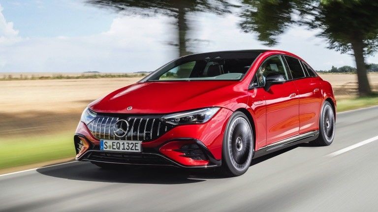 Hit selling elektrisch voertuig Mercedes-Benz EQE AMG 43 4MATIC 90.6kwh batterij 450km bereik met 350kw/476P.s motorvermogen
